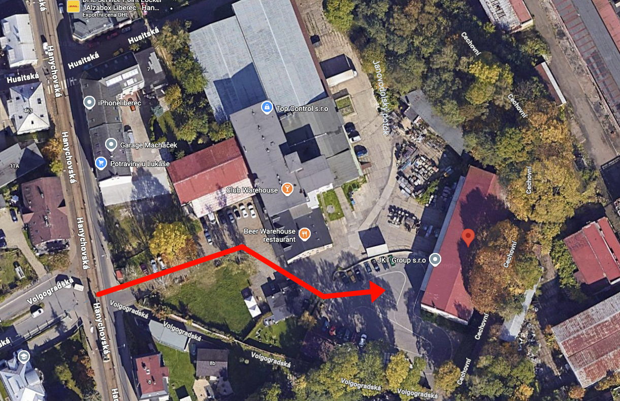 Map with directions